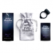 Темно-серое эрекционное кольцо Vibrating Love Ring с вибрацией - Fifty Shades of Grey - в Новомосковске купить с доставкой