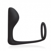 Стимулятор простаты с фиксацией эрекционным кольцом Prostate Gear - BlueLine - в Новомосковске купить с доставкой
