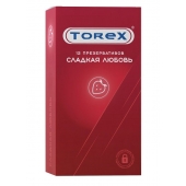 Презервативы Torex  Сладкая любовь  с ароматом клубники - 12 шт. - Torex - купить с доставкой в Новомосковске