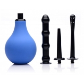 Анальный душ с 3 насадками Premium One-way Valve Anal Douche Set - XR Brands - купить с доставкой в Новомосковске