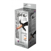 Пояс-трусики с насадкой Glamour - 17 см. - LOVETOY (А-Полимер) - купить с доставкой в Новомосковске