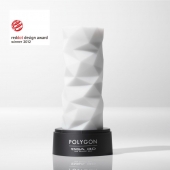 Белый 3D мастурбатор POLYGON - Tenga - в Новомосковске купить с доставкой