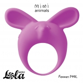 Фиолетовое эрекционное кольцо Fennec Phil - Lola Games - в Новомосковске купить с доставкой