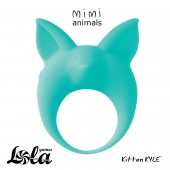 Зеленое эрекционное кольцо Kitten Kyle - Lola Games - в Новомосковске купить с доставкой