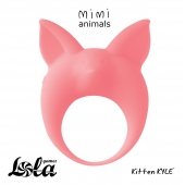 Оранжевое эрекционное кольцо Kitten Kyle - Lola Games - в Новомосковске купить с доставкой