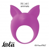 Фиолетовое эрекционное кольцо Kitten Kyle - Lola Games - в Новомосковске купить с доставкой
