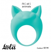 Зеленое эрекционное кольцо Lemur Remi - Lola Games - в Новомосковске купить с доставкой