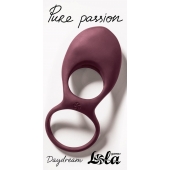 Бордовое эрекционное виброкольцо Daydream - Lola Games - в Новомосковске купить с доставкой