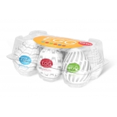 Набор из 6 мастурбаторов Tenga EGG Easy Beat с различным рельефом - Tenga - в Новомосковске купить с доставкой