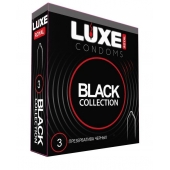 Черные презервативы LUXE Royal Black Collection - 3 шт. - Luxe - купить с доставкой в Новомосковске