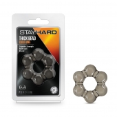 Дымчатое эрекционное кольцо Stay Hard Thick Bead Cock Ring - Blush Novelties - в Новомосковске купить с доставкой