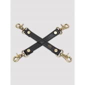 Черный фиксатор для манжет Bound to You Faux Leather Hogtie - Fifty Shades of Grey - купить с доставкой в Новомосковске