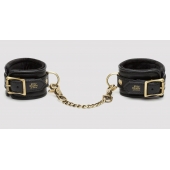 Черные наручники Bound to You Faux Leather Wrist Cuffs - Fifty Shades of Grey - купить с доставкой в Новомосковске
