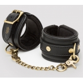 Черные наручники Bound to You Faux Leather Wrist Cuffs - Fifty Shades of Grey - купить с доставкой в Новомосковске