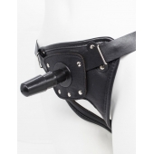 Черный пояс для насадок CLASS STRAP Restyling - LOVETOY (А-Полимер) - купить с доставкой в Новомосковске