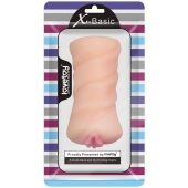 Телесный мастурбатор-вагина X-Basic Pocket Pussy без вибрации - Lovetoy - в Новомосковске купить с доставкой