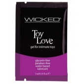Лубрикант на водной основе для использования с игрушками WICKED Toy Love - 3 мл. - Wicked - купить с доставкой в Новомосковске