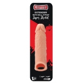 Телесная насадка EXTENDER WITH BALL STRAP 6.5 - 17 см. - Dream Toys - в Новомосковске купить с доставкой