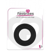 Набор из 3 эрекционных колец SILICONE COCKRINGS - Dream Toys - в Новомосковске купить с доставкой
