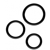 Набор из 3 эрекционных колец SILICONE COCKRINGS - Dream Toys - в Новомосковске купить с доставкой