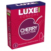 Презервативы с ароматом вишни LUXE Royal Cherry Collection - 3 шт. - Luxe - купить с доставкой в Новомосковске