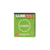 Гладкие презервативы LUXE Royal Classic - 3 шт. - Luxe - купить с доставкой в Новомосковске