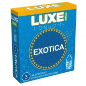 Текстурированные презервативы LUXE Royal Exotica - 3 шт. - Luxe - купить с доставкой в Новомосковске