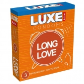 Презервативы с продлевающим эффектом LUXE Royal Long Love - 3 шт. - Luxe - купить с доставкой в Новомосковске