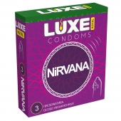 Презервативы с увеличенным количеством смазки LUXE Royal Nirvana - 3 шт. - Luxe - купить с доставкой в Новомосковске