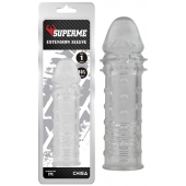Прозрачная реалистичная насадка на пенис Extra Texture Sleeve - 16,2 см. - Chisa - в Новомосковске купить с доставкой