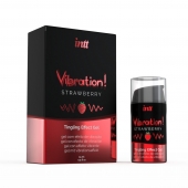 Жидкий интимный гель с эффектом вибрации Vibration! Strawberry - 15 мл. - INTT - купить с доставкой в Новомосковске
