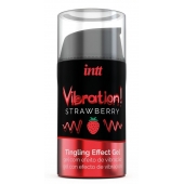 Жидкий интимный гель с эффектом вибрации Vibration! Strawberry - 15 мл. - INTT - купить с доставкой в Новомосковске
