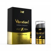 Жидкий интимный гель с эффектом вибрации Vibration! Vodka Energy - 15 мл. - INTT - купить с доставкой в Новомосковске