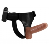 Страпон на трусиках с вибрацией Ultra Passionate Harness - 16 см. - Baile - купить с доставкой в Новомосковске