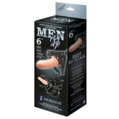 Телесный пустотелый харнесс MEN Style - 17,5 см. - LOVETOY (А-Полимер) - купить с доставкой в Новомосковске