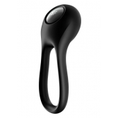 Черное эрекционное виброкольцо Majestic Duo - Satisfyer - в Новомосковске купить с доставкой