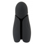 Черный силиконовый вибромастурбатор с нагревом Masturbator with 2 Functions - Orion - в Новомосковске купить с доставкой
