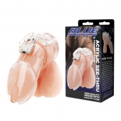 Прозрачная клетка целомудрия Acrylic See-thru Chastity Cage - BlueLine - купить с доставкой в Новомосковске