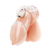 Прозрачная клетка целомудрия Acrylic See-thru Chastity Cage - BlueLine - купить с доставкой в Новомосковске