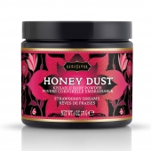 Пудра для тела Honey Dust Body Powder с ароматом клубники - 170 гр. - Kama Sutra - купить с доставкой в Новомосковске