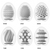 Набор из 6 мастурбаторов Tenga EGG IV с различным рельефом - Tenga - в Новомосковске купить с доставкой