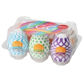 Набор из 6 мастурбаторов Tenga EGG IV с различным рельефом - Tenga - в Новомосковске купить с доставкой
