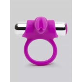 Лиловое виброкольцо с пультом ДУ Remote Control Cock Ring - Happy Rabbit - в Новомосковске купить с доставкой