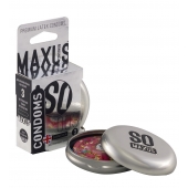 Экстремально тонкие презервативы в железном кейсе MAXUS Extreme Thin - 3 шт. - Maxus - купить с доставкой в Новомосковске