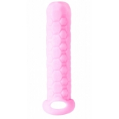 Розовый фаллоудлинитель Homme Long - 13,5 см. - Lola Games - в Новомосковске купить с доставкой