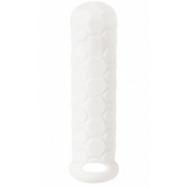 Белый фаллоудлинитель Homme Long - 15,5 см. - Lola Games - в Новомосковске купить с доставкой