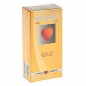 Презервативы Masculan Ultra Gold с золотым напылением и ароматом ванили - 10 шт. - Masculan - купить с доставкой в Новомосковске