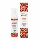 Разогревающее массажное масло  с ароматом клубники Gourmet Strawberry - 50 мл. - Exsens - купить с доставкой в Новомосковске
