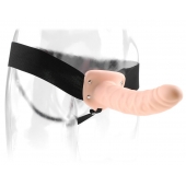 Полый страпон 8  Hollow Strap-On телесного цвета - 19 см. - Pipedream - купить с доставкой в Новомосковске