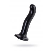Черный стимулятор для пар P G-Spot Dildo Size L - 19 см. - Strap-on-me - в Новомосковске купить с доставкой